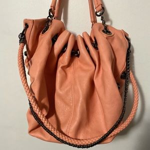 JustFab Hobo Bag (Coral)